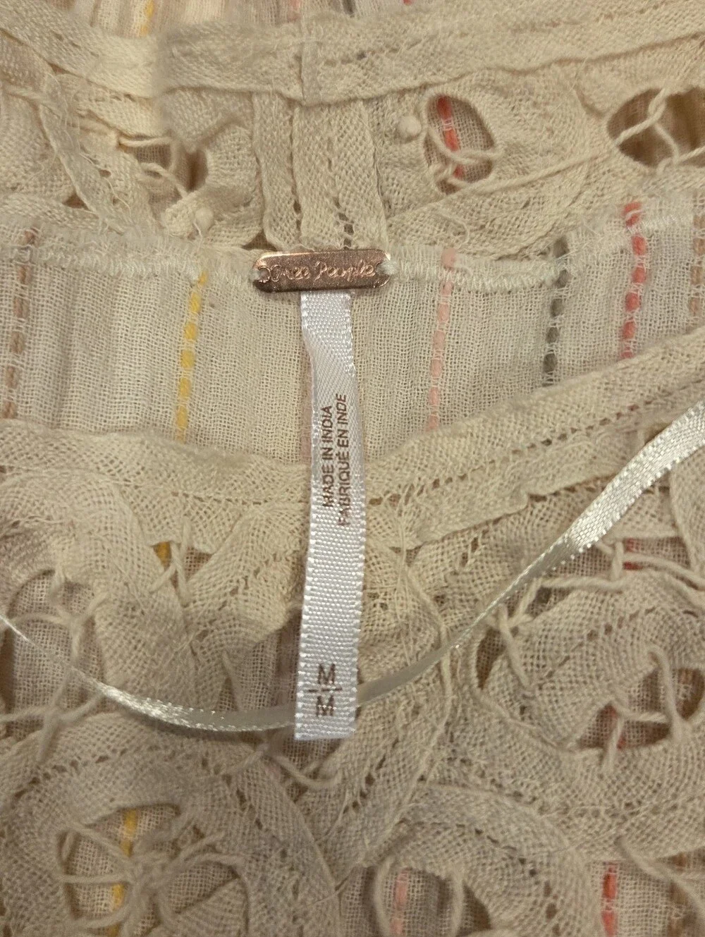 Free People cream peasant
